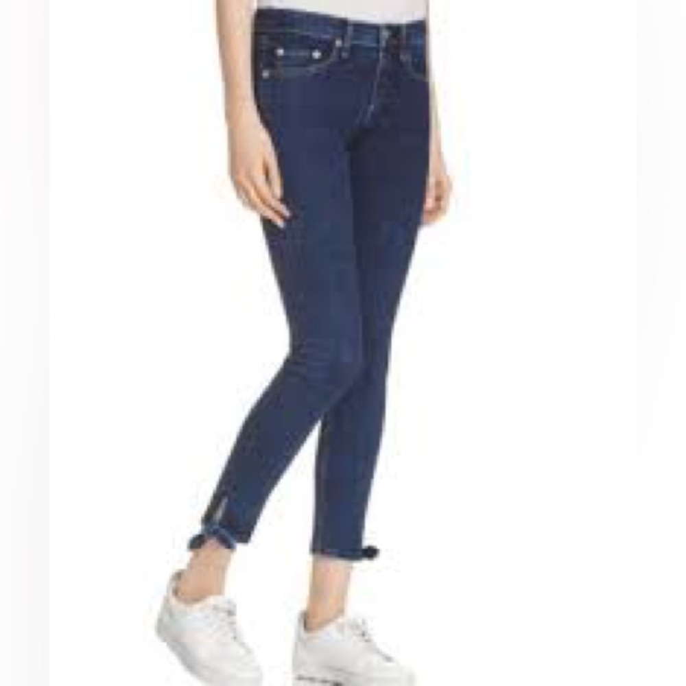 RAG & BONE Stevie Ankle Tie Capri Jeans